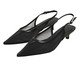 Scarpin Salto Fino Tela Preto, black | WestwingNow