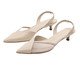 Scarpin Salto Fino Tela Off-White, Off White | WestwingNow