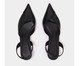Scarpin Kate Tela Couro Preto Salto Fino, black | WestwingNow