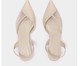 Scarpin Kate Tela Couro Off-White Salto Fino, Off White | WestwingNow