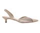 Scarpin Kate Tela Couro Off-White Salto Fino, Off White | WestwingNow