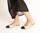 Sapatilha Boneca Couro Bicolor Off-White, black | WestwingNow