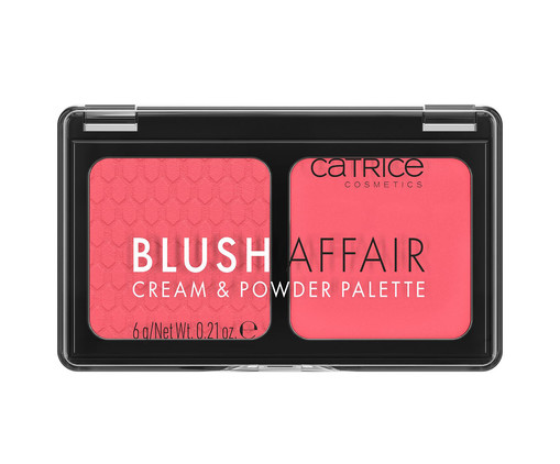 Paleta de Blush creme e pó Catrice Blush Affair 010 Stunning Strawberry, red | WestwingNow