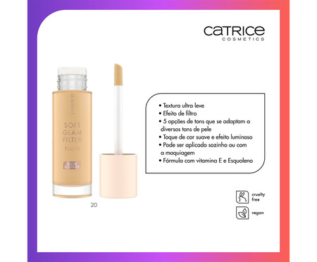 Base ultra leve Catrice Soft Glam 020 Filter Light - Medium | Westwing