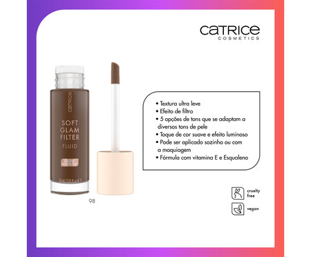 Base ultra leve Catrice Soft Glam Filter 098 Deep | Westwing