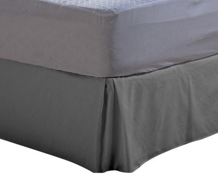 Saia Box para Cama Essencialle Cinza