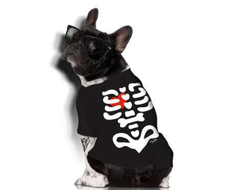 Camiseta para Cachorro Skeleton - Preta | WestwingNow
