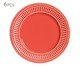 Jogo de Pratos para Sobremesa Poppy Coral, Vermelho | WestwingNow