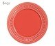 Jogo de Pratos Rasos Poppy Coral, Vermelho | WestwingNow