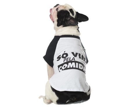 Camiseta para Cachorro Snack - Branca