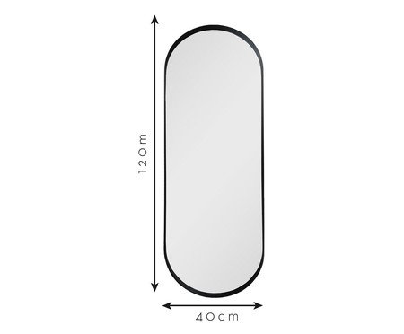 Espelho Borda Larga Preto | Westwing