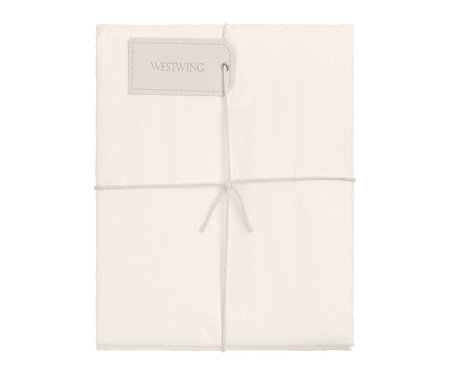 Duvet Basic Off White 200 Fios - King Size | Westwing