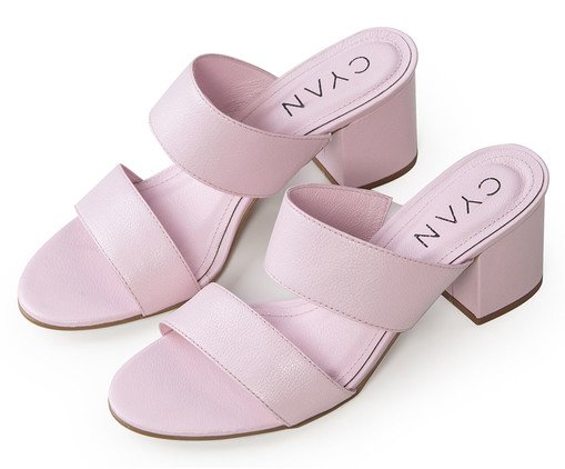 Tamanco Nice Couro Rosa, Rosa | WestwingNow