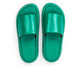 Flatform em Couro Tulipa Verde, Verde | WestwingNow