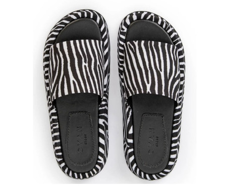 Flatform em Couro Tulipa Zebra | Westwing