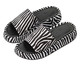 Flatform em Couro Tulipa Zebra, Preto | WestwingNow