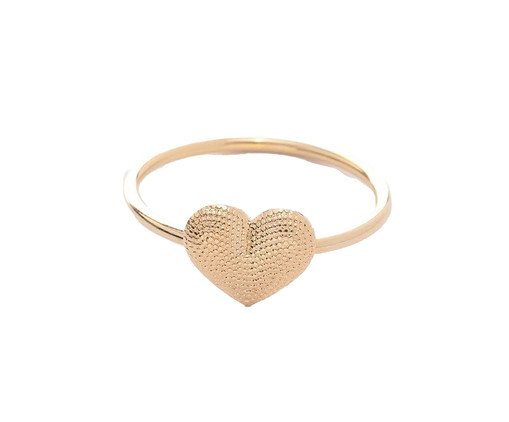Anel Coração Vazado Banhado à Ouro 18K, multicolor | WestwingNow