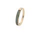 Anel Meia Aliança Banhado à Ouro 18k Verde Esmeralda, multicolor | WestwingNow