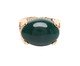 Anel Pedra Oval Banhado à Ouro 18k Jade Verde Natural, multicolor | WestwingNow