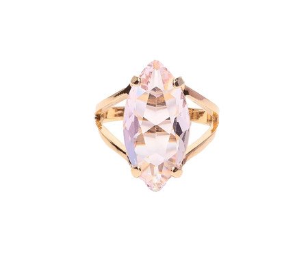 Anel Navete Cristal Rosa by Kumbayá Joias | Westwing