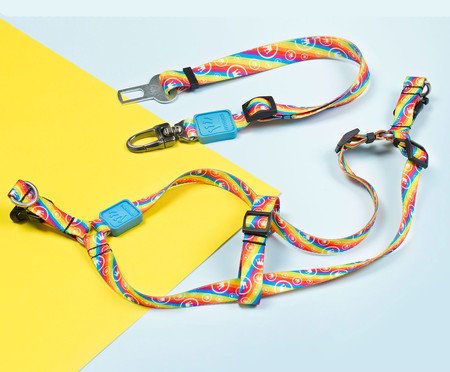 Peitoral para Cachorro Rainbow - Colorido | WestwingNow