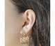 Brinco Meia Argola Dourada de Elos Banhado à Ouro 18K, multicolor | WestwingNow