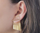 Brinco Ear Jacket Franjas Banhado à Ouro 18K, multicolor | WestwingNow