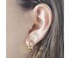 Brinco Meia Argola Pequena Trançada Banhado à Ouro 18K, multicolor | WestwingNow