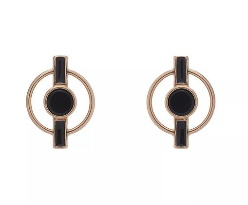 Brinco Pedra Oval Olho de Tigre e Base Vazada Banhado à Ouro 18K, multicolor | WestwingNow