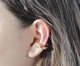 Brinco Piercing Fake G Argola Amassada Juliette Banhado à Ouro 18K, multicolor | WestwingNow