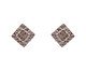 Brinco Cravejado Incolor Texturizada Banhado à Ouro 18K, multicolor | WestwingNow