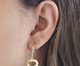 Brinco Gancho com Coração Vazado e Zircônias Banhado à Ouro 18K, multicolor | WestwingNow