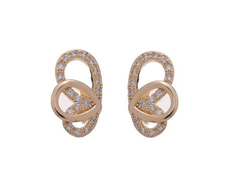 Brinco Ear Cuff Incolores Banhado à Ouro 18K | Westwing