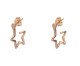 Brinco Trio Argolas Estrelas Vazadas Banhado à Ouro 18K, multicolor | WestwingNow
