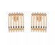 Brinco Ear Hook 7 Fios com Pontos de Luz Banhado à Ouro 18K, multicolor | WestwingNow