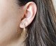 Brinco Longo Riviera Incolor e Coração Vazado Banhado à Ouro 18K, multicolor | WestwingNow