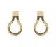 Brinco Laminado e Base Quadrada Banhado à Ouro 18K, multicolor | WestwingNow