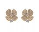 Brinco Flor Quatro Pétalas Banhado à Ouro 18K, multicolor | WestwingNow