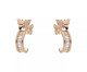 Brinco Argolinha Incolor e Base de Borboleta Banhado à Ouro 18K, multicolor | WestwingNow