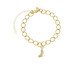 Pulseira Elo Groumet com Salto Cravejado Banhado à Ouro 18K, multicolor | WestwingNow