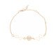 Pulseira Pingente Coração e Esfera Banhado à Ouro 18K, multicolor | WestwingNow