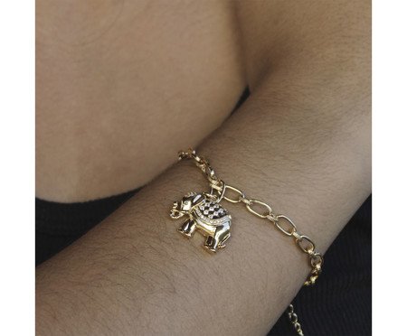 Pulseira Elefante Banhado à Ouro 18K | Westwing