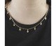 Choker Elos com Pingentes de Coração Banhado à Ouro 18K, multicolor | WestwingNow