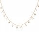 Choker Micro Pérolas Penduradas com Corações Banhado à Ouro 18K, multicolor | WestwingNow