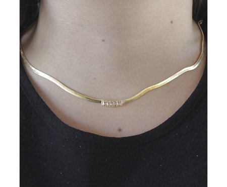 Choker LacraiaRiviera Banhado à Ouro 18K | Westwing