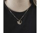 Colar Coração Vazada Corações Cravejados Banhado à Ouro 18K, multicolor | WestwingNow