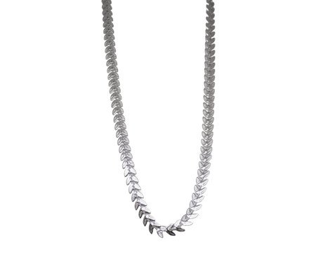 Choker Folhinhas Banho de Platina | Westwing