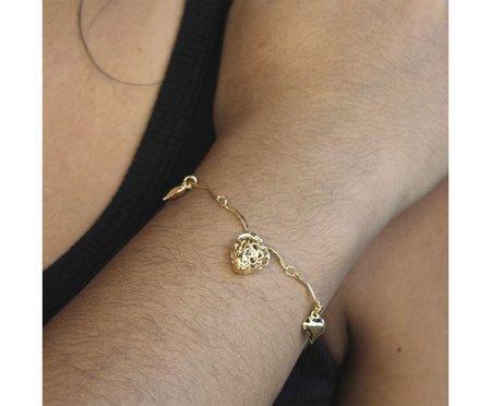 Pulseira Arcos Com Pingentes De Coração By Kumbayá Joias | Westwing