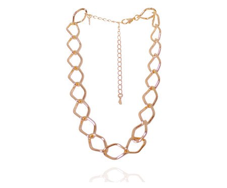 Choker Elos Ovais Banhado à Ouro 18K | Westwing