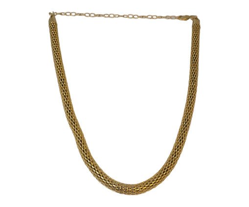 Choker Malha Vazada Banhado à Ouro 18K, multicolor | WestwingNow